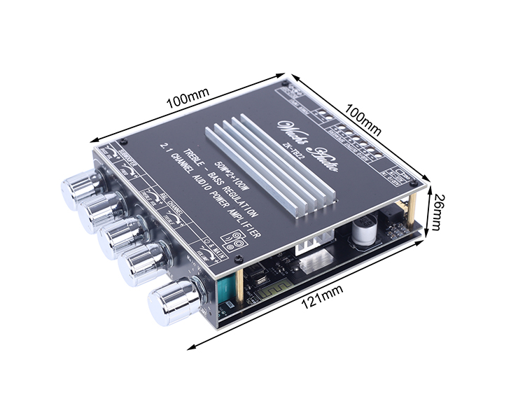 TWS Bluetooth-Compatiable Amplifier 50Wx2+100W from ICStation on 